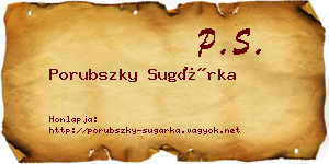 Porubszky Sugárka névjegykártya
